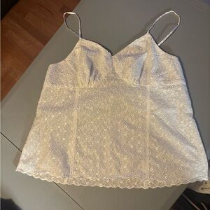 White Lace Camisole Top